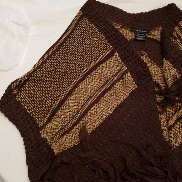 Vertigo Allover Print Fringe Kimono Cardigan NWT - Picture 10 of 16